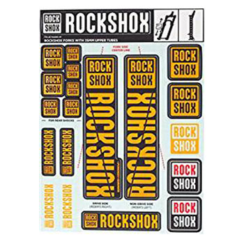 UNIVERSAL DECAL KIT ORANGE COLOR FOR FORKS ROCK SHOX 35 m...