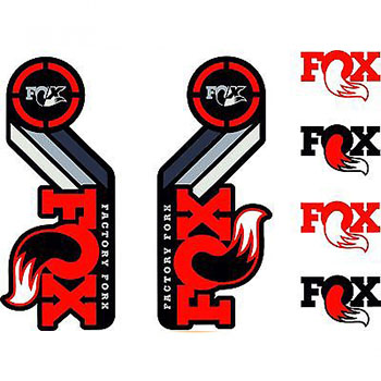 UNIVERSAL DECAL KIT RED FOR FORKS AND SHOCKS FOX 2015/16