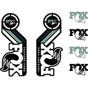 UNIVERSAL DECAL KIT WHITE FOR FORKS AND SHOCKS FOX 2015/1...