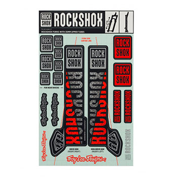 UNIVERSAL DECAL KIT SILVER-ORANGE COLOR FOR FORKS ROCK SH...